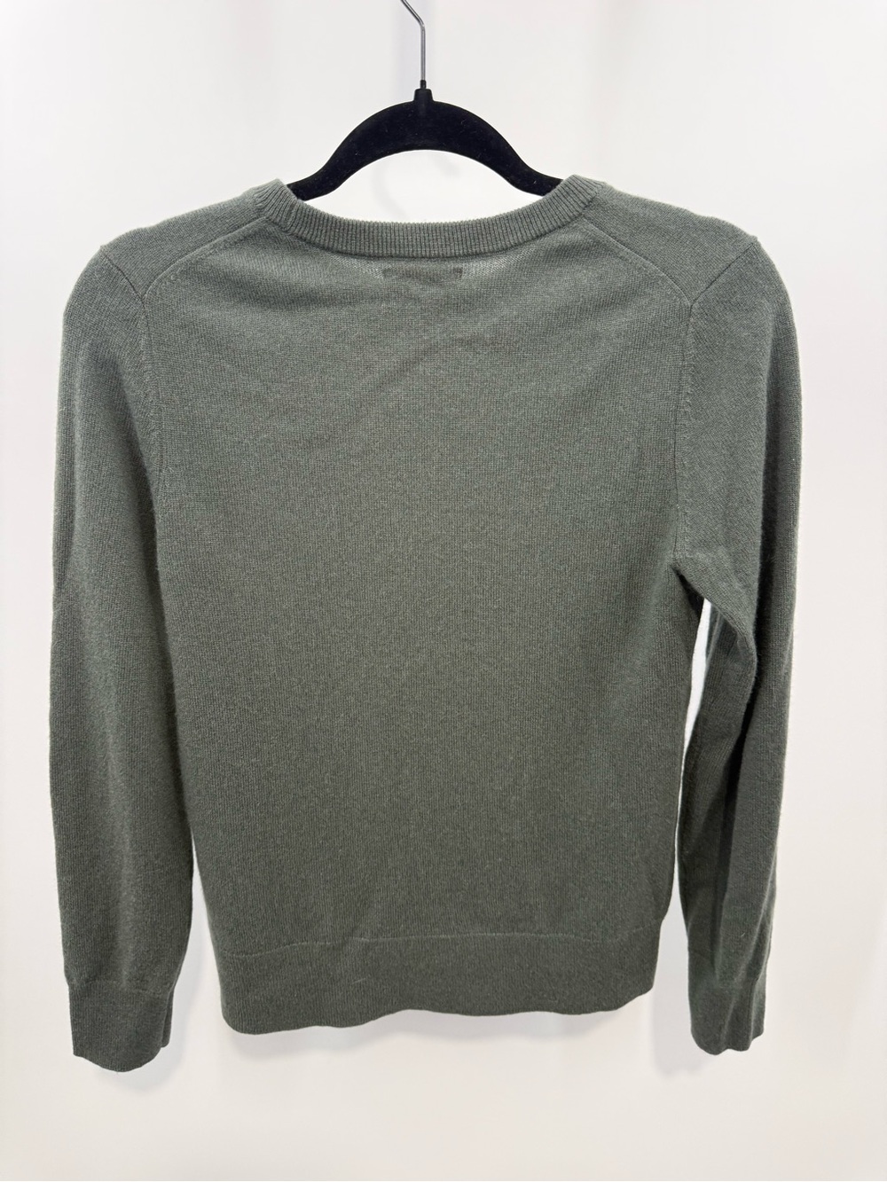 Quince 100% Mongolian Cashmere Crewneck Sweater Moss Green Size XS - Picture 5 of 8